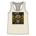 Made In Jamaica Skull Racerback Tank Top — 'Many Cultures. ONE Humanity.' Women's Jersey Tank